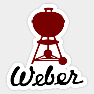 Grill Giants Weber Classic Vintage Maroon Kettle Sticker
